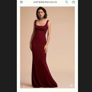 Anthropologie/BHLDN floor length winter gown